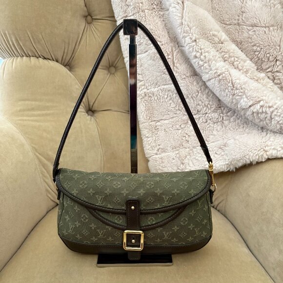 VTG Auth. LOUIS VUITTON Marjorie Mini Lin Monogram TH0063 Baguette Hobo Bag - Picture 1 of 13